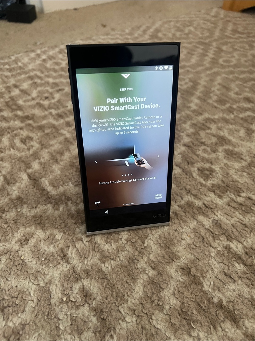 Vizio SmartCast Tablet Remote in Black and Silver
